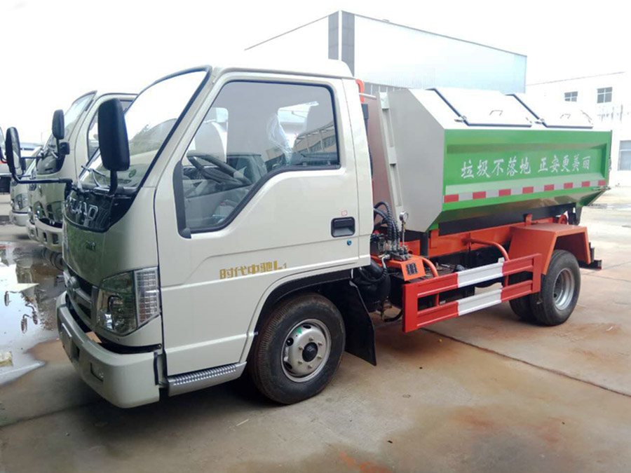 3方福田中驰勾臂式垃圾车