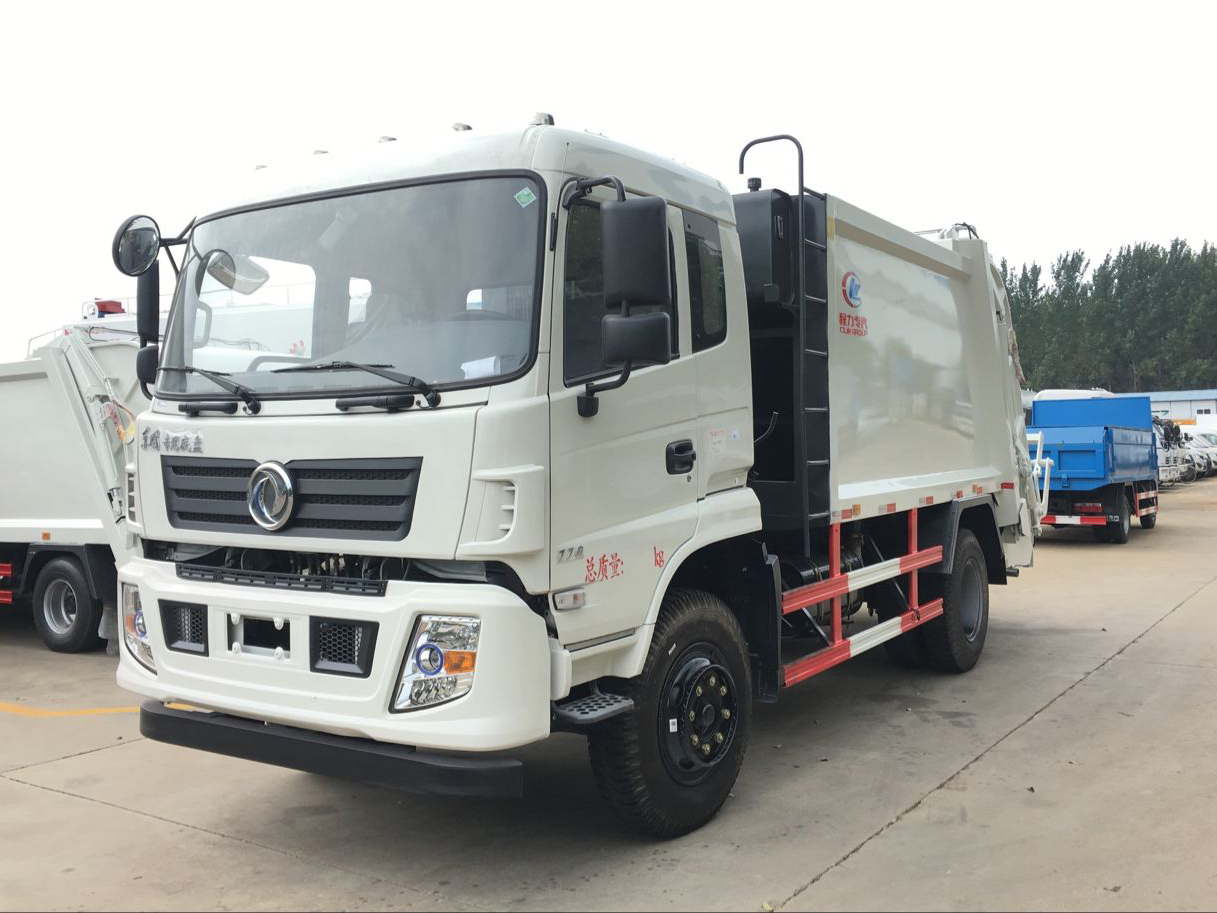 12方东风专底压缩式垃圾车