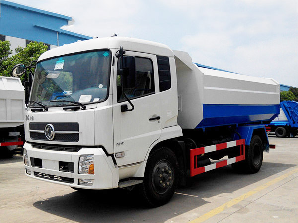 12方东风天锦挂桶垃圾车